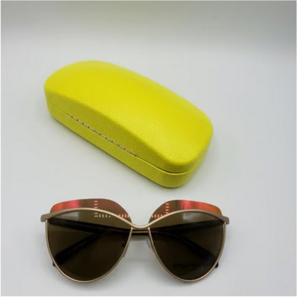 Emilio Pucci 60mm Rounded Sunglasses Matte gold/Pink main image 6
